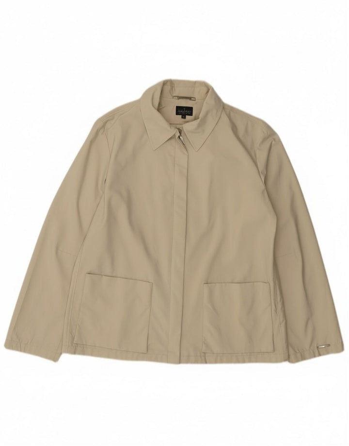Cazadora Bomber Mujer Trussardi Jeans IT 46 Large Beige Algodón