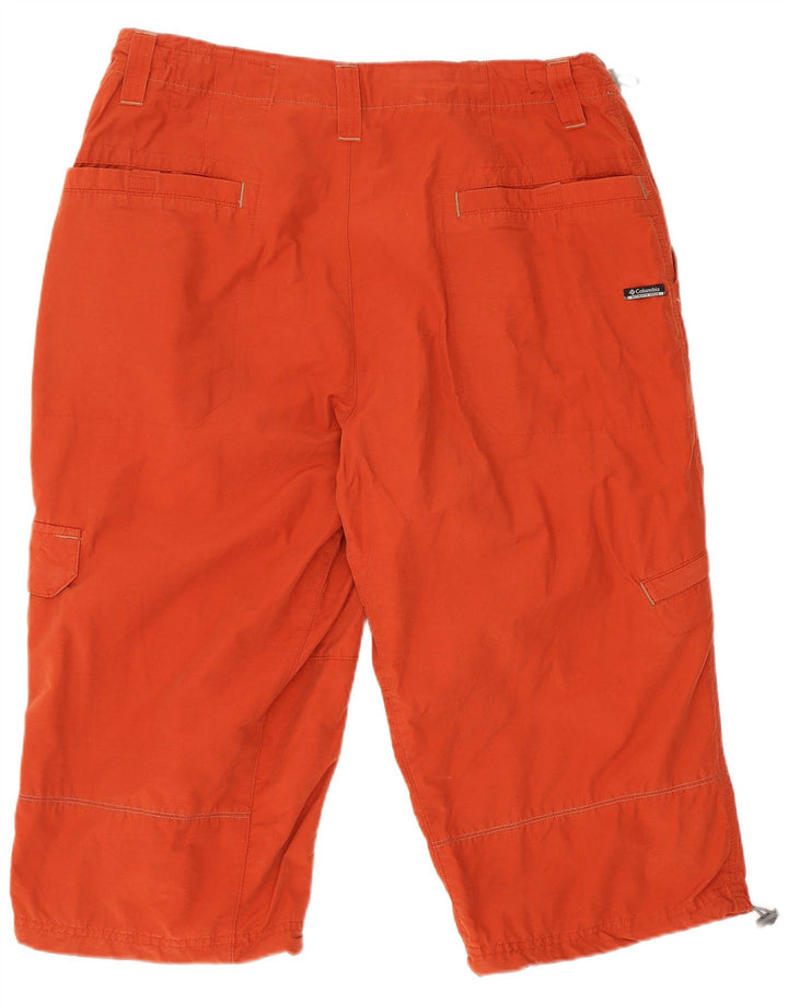 Columbia Pantalones cortos cargo para hombre W34 Algodón naranja grande