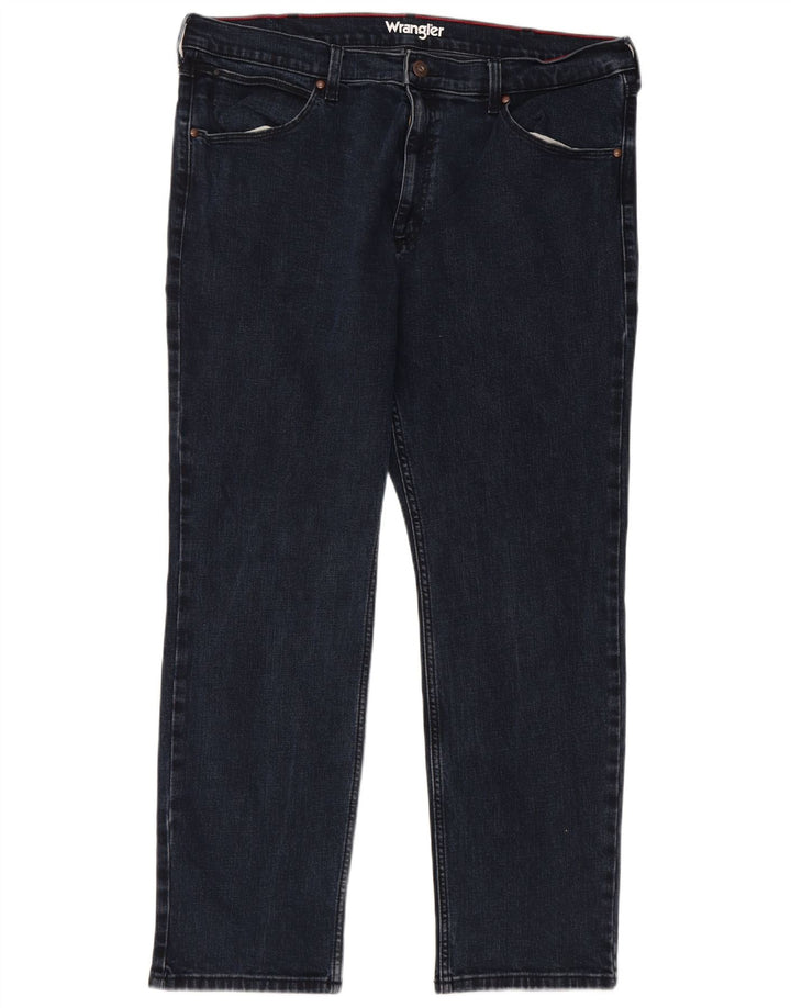 Wrangler Vaqueros Rectos Regulares Para Hombre W38 L30 Algodón Azul Marino