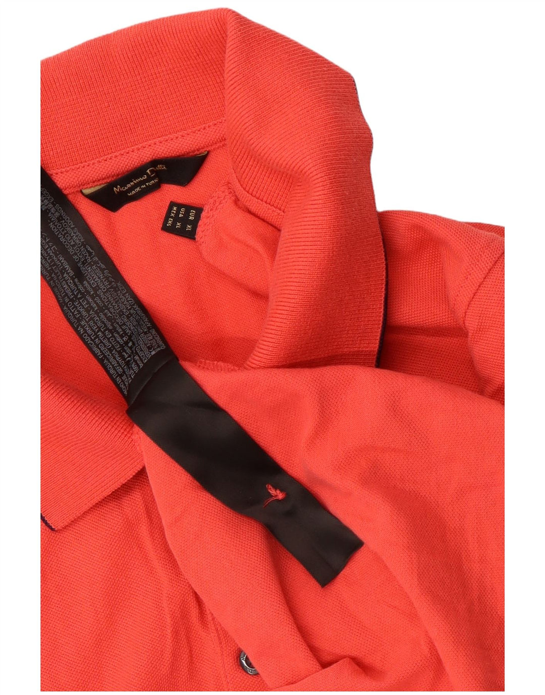 Polo Massimo Dutti Hombre XL Algodón Rojo