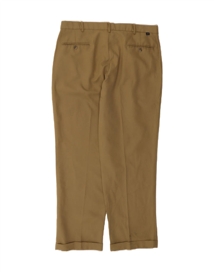 DOCKERS Mens Pegged Casual Trousers W36 L30 Beige Polyester Vintage Dockers and Second-Hand Dockers from Messina Hembry 