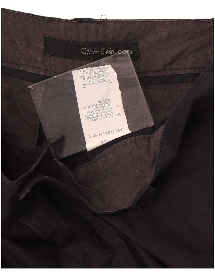 Calvin Klein pantalones cortos cargo para hombre W34 grande algodón azul marino