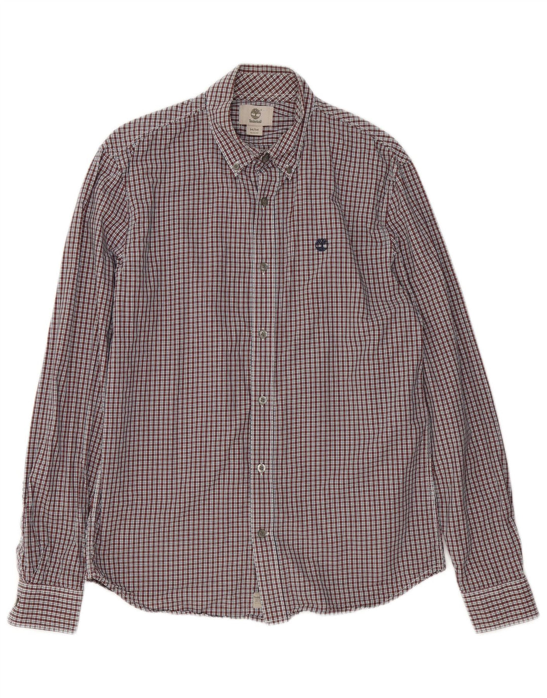 Camisa Timberland Hombre Slim Fit Cuadros Rojos Medianos
