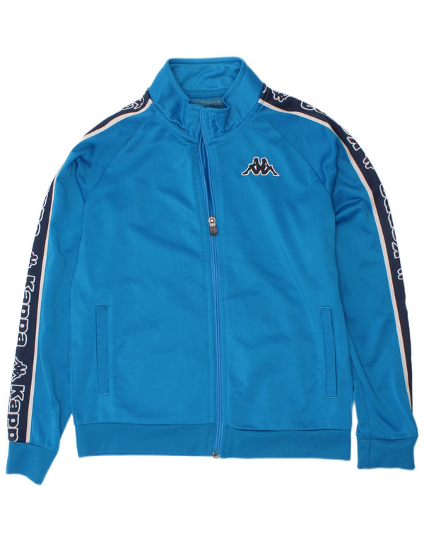Kappa Boys Graphic Chándal Top Chaqueta 11-12 Años Azul Colorblock