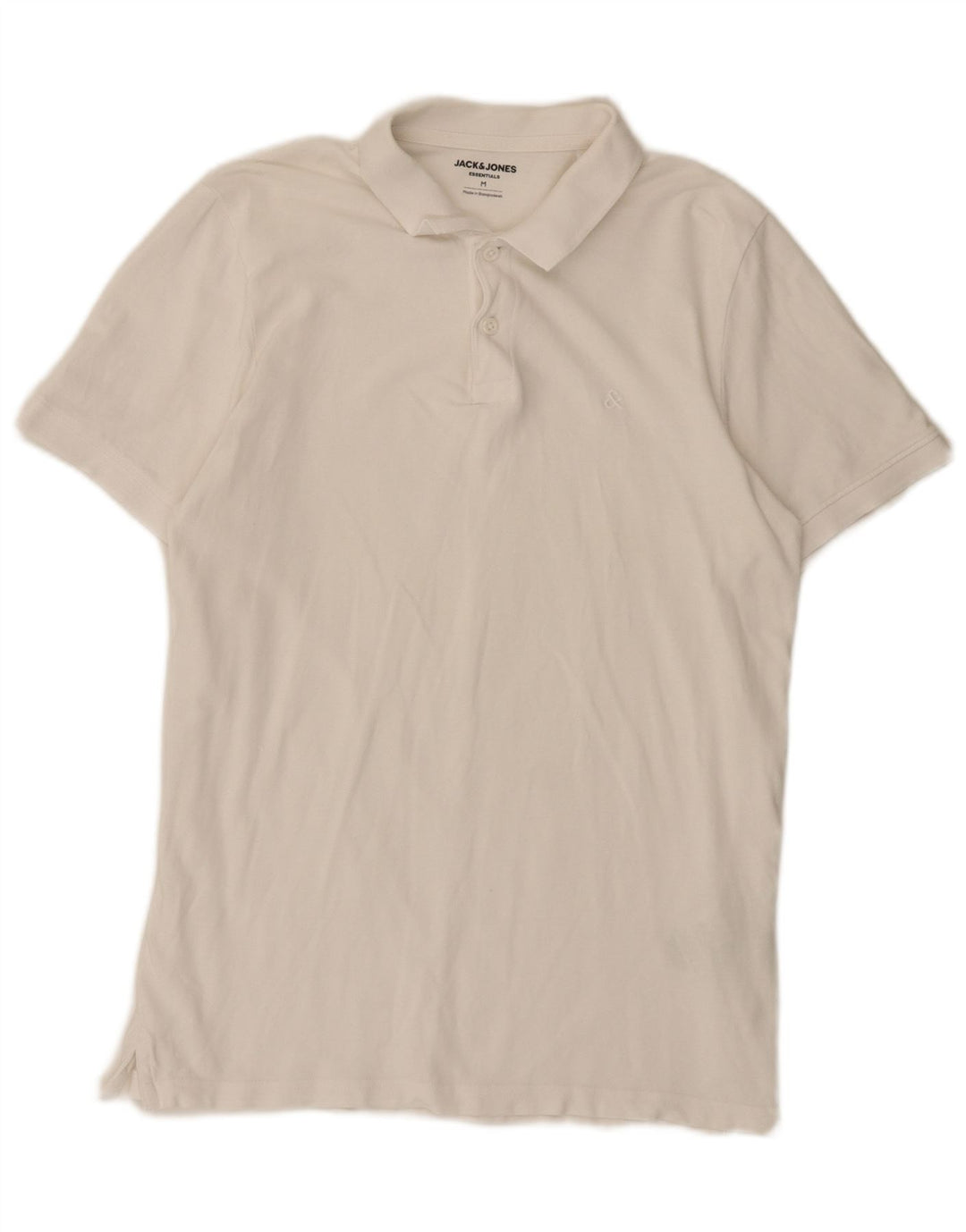 Jack & Jones Polo Regular Fit De Algodón Blanco Medio Hombre
