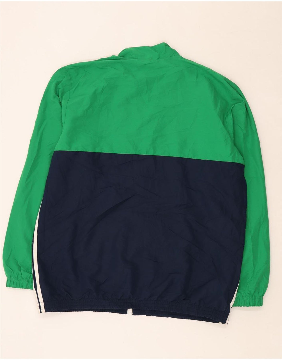 ADIDAS Hombre Climalite Graphic Chándal Top Chaqueta XL Verde Colorblock
