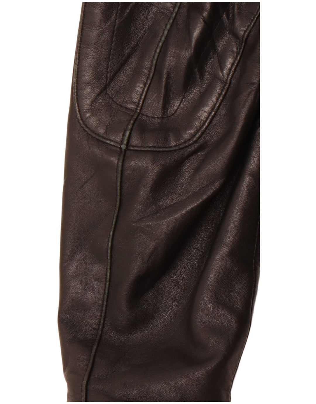 VINTAGE Chaqueta de cuero para hombre IT 54 2XL Cuero negro