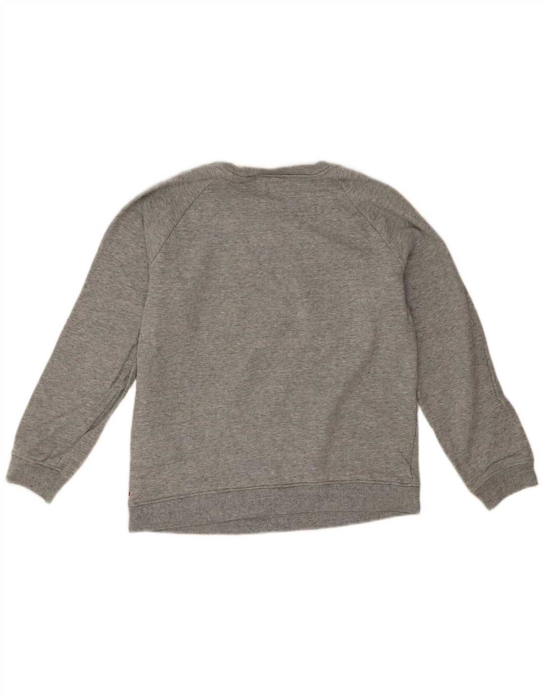 Levi's Sudadera de gran tamaño con gráfico para mujer, talla 10, algodón gris pequeño