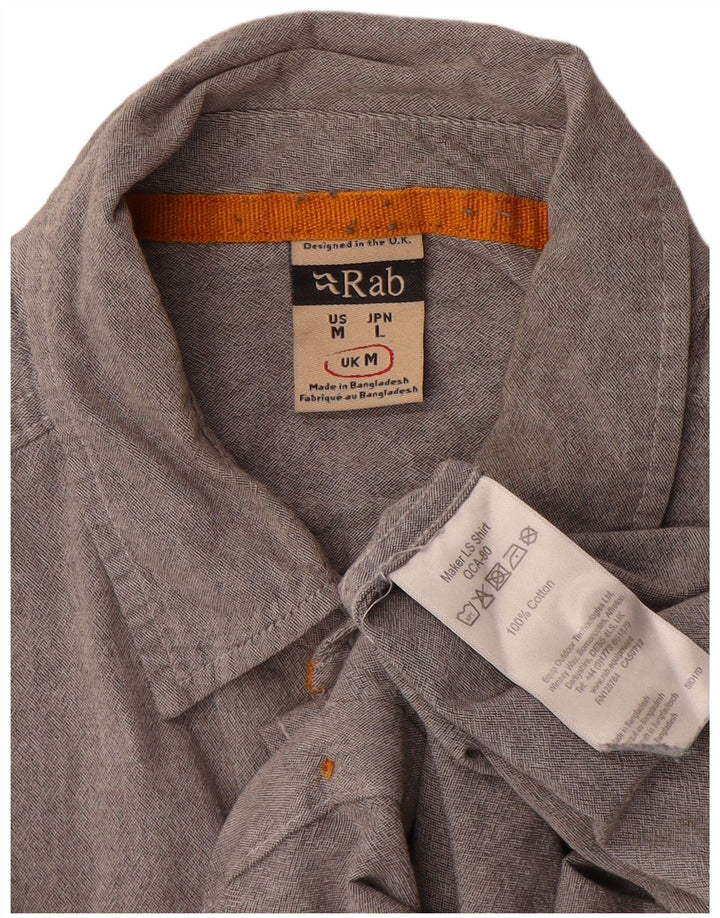 Camisa RAB Hombre Algodón Gris Medio