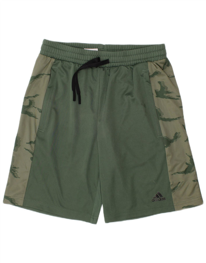 ADIDAS Pantalón corto deportivo Aeroready para niño 11-12 años Verde camuflaje Poliéster
