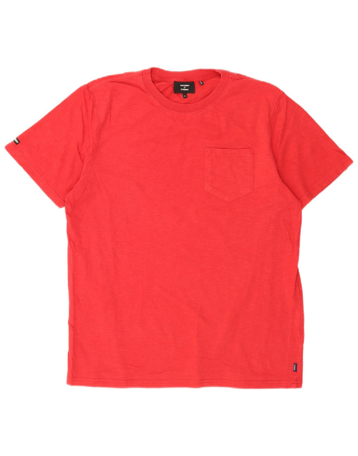 Superdry Camiseta Regular Fit para Hombre XL Rojo