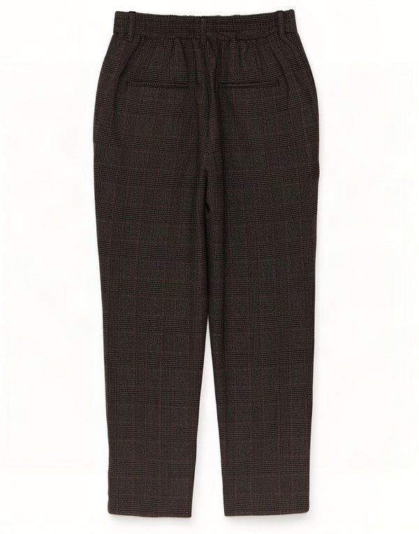 Zara Mujer Pantalones Chinos Slim Small W28 L24 Gris Pata De Gallo