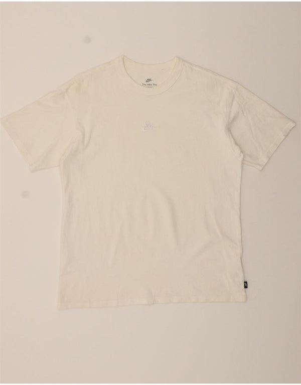 NIKE Mens Loose Fit T-Shirt Top Medium White Cotton
