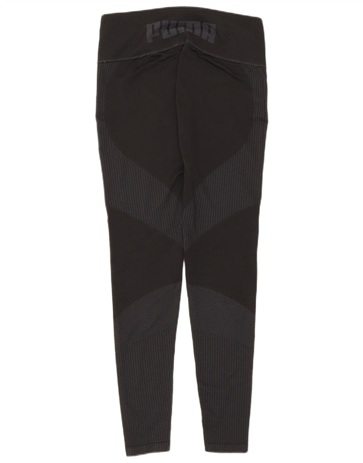 Puma Leggings gráficos para mujer, talla 44, talla grande, color negro, a rayas