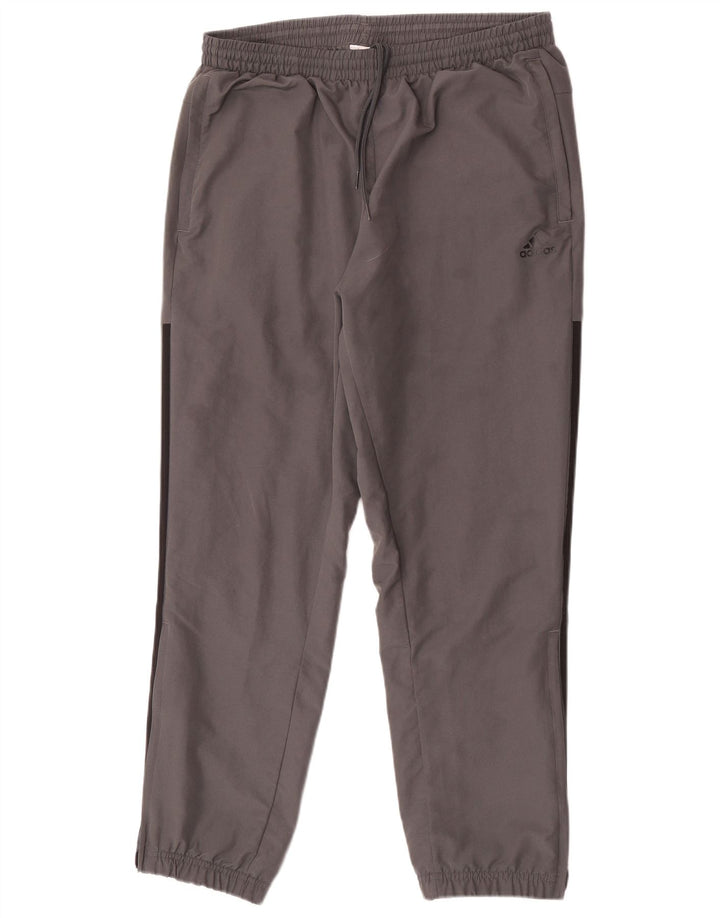 Adidas Hombre Pantalones De Chándal Joggers Gris Medio