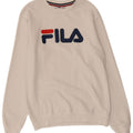 FILA Sudadera gráfica para hombre Jumper XS Algodón blanco