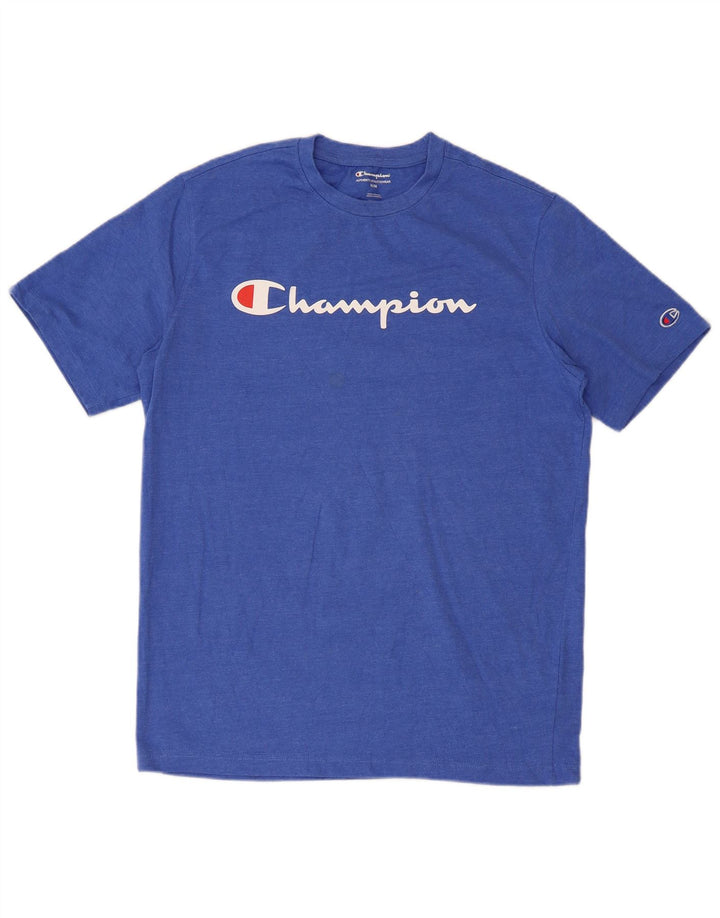 Champion Camiseta Regular Con Gráfico Para Hombre Azul Medio