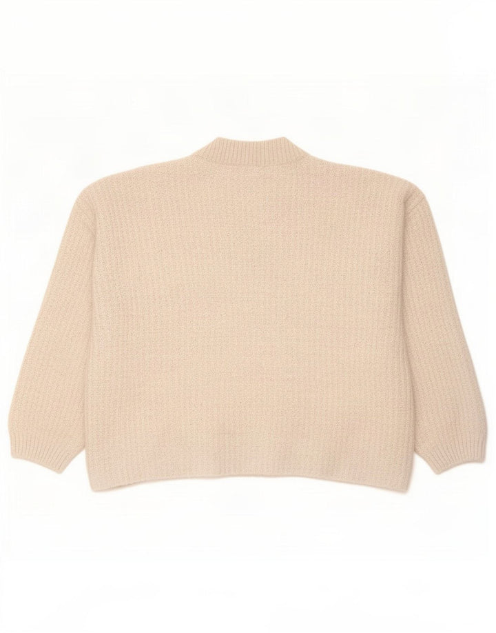 Marks & Spencer Suéter Corto con Cuello de Tortuga para Mujer UK 44 Medium Beige
