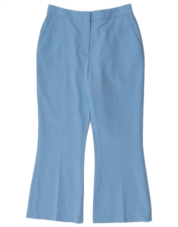 Topshop Pantalones cortos con corte de bota para mujer UK 8 Small W26 L24 Poliéster azul