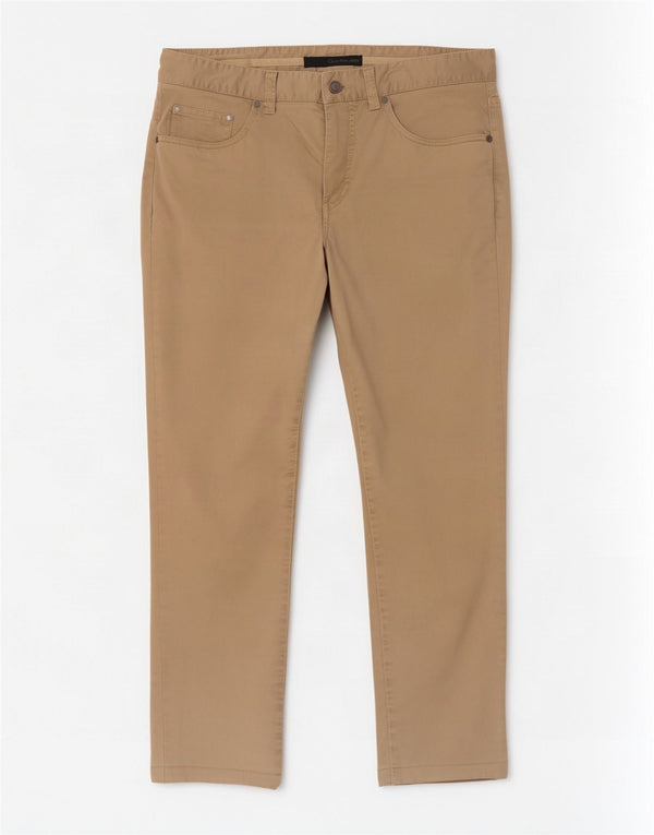 Calvin Klein Pantalones casuales rectos para hombre W33 L29 Algodón caqui