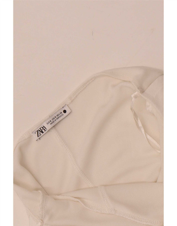 Zara Body Sin Mangas Mujer UK 8 Small Blanco