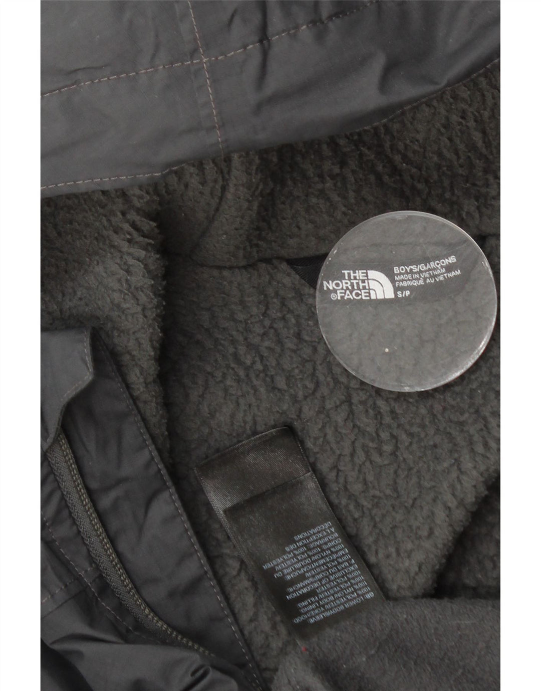 The North Face Chaqueta Cortavientos para Niños 7-8 Años Small Gris Colorblock