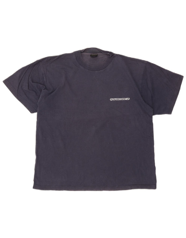 Quiksilver - Camiseta gráfica para hombre, talla pequeña, algodón azul marino