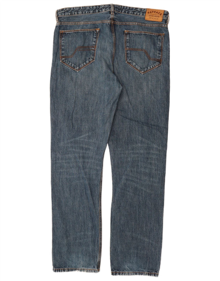 Vaqueros rectos para hombre Fat Face W34 L33 Azul