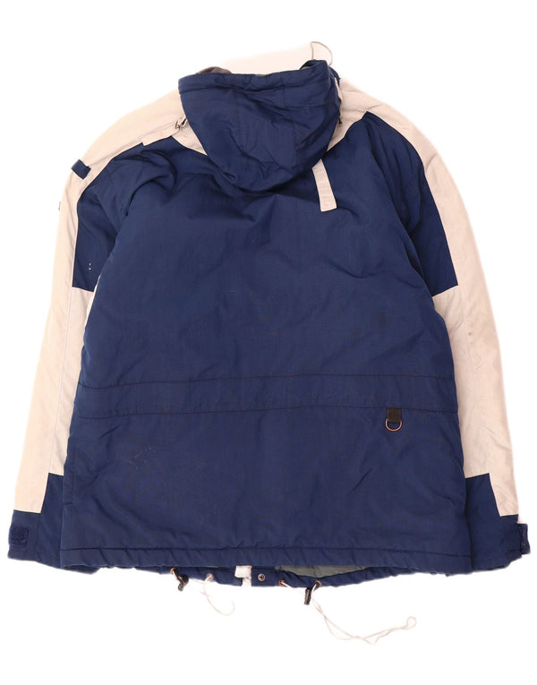 Napapijri Chaqueta de esquí con capucha Geographic para hombre UK 42 XL Azul marino Colorblock