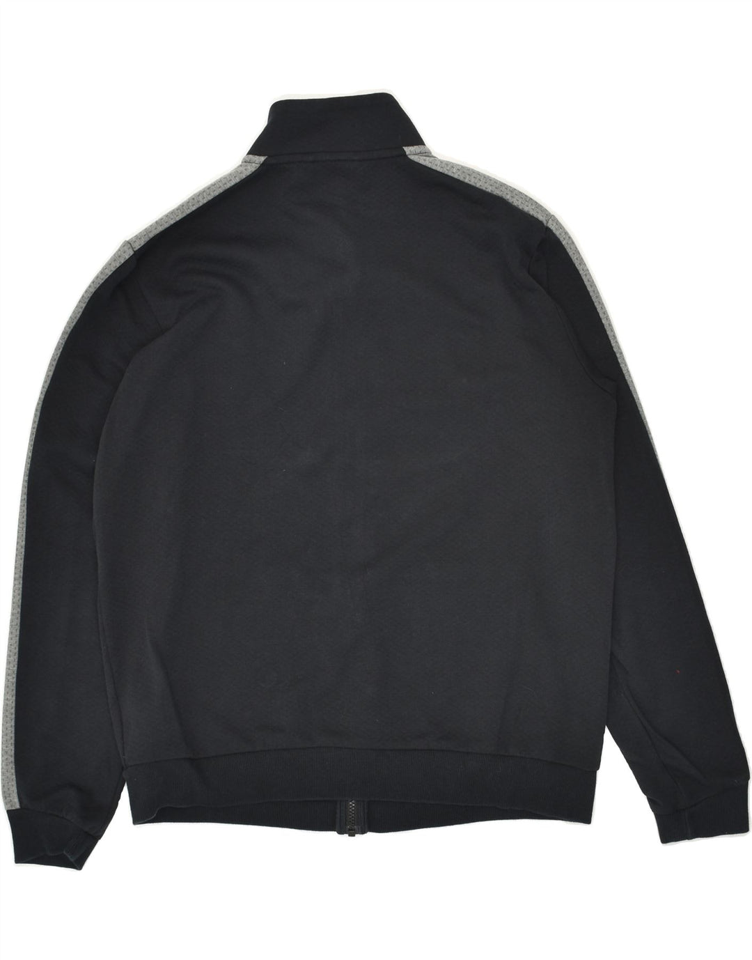 PUMA Chaqueta superior de chándal con gráfico para hombre, talla grande, de algodón negro con bloques de color