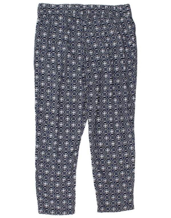 Marks & Spencer Pantalones cortos de cintura alta para mujer UK 46 Large W34 L26 Azul