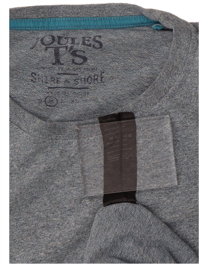 Camiseta Joules Hombre Top Azul Medio Algodón