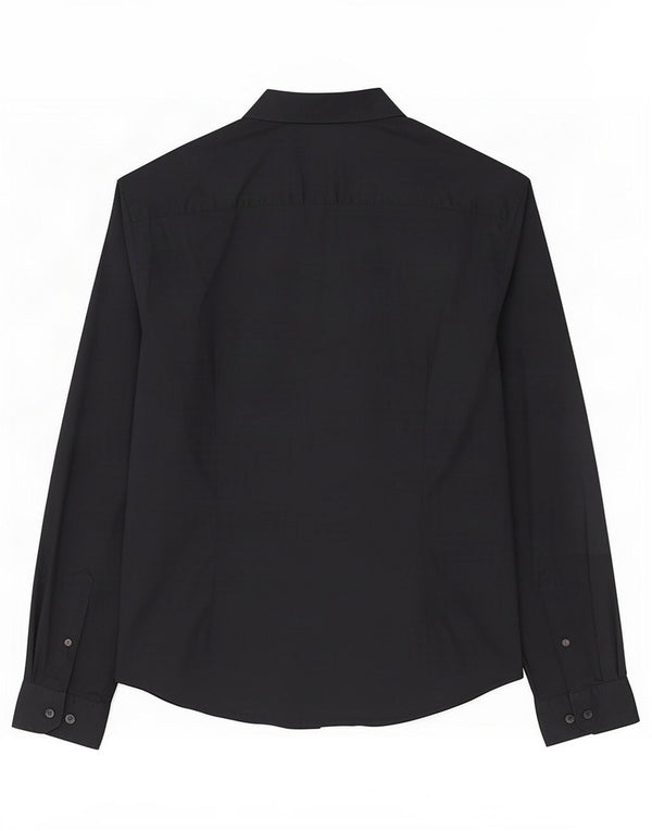 Camisa de hombre Esprit Mediana de algodón negro