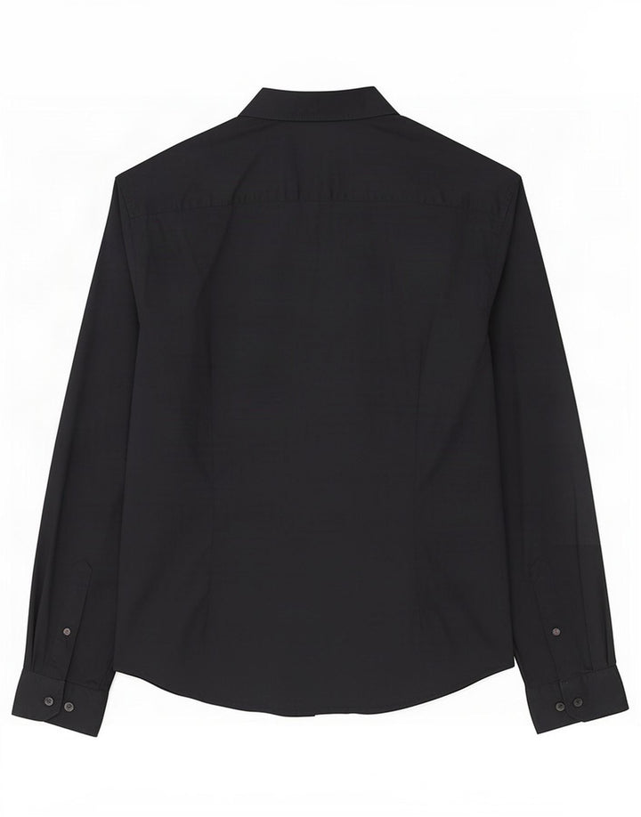 Camisa de hombre Esprit Mediana de algodón negro