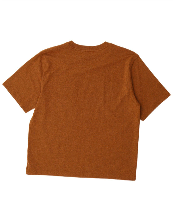 CARHARTT Camiseta de ajuste relajado para hombre Top de algodón moteado marrón medio