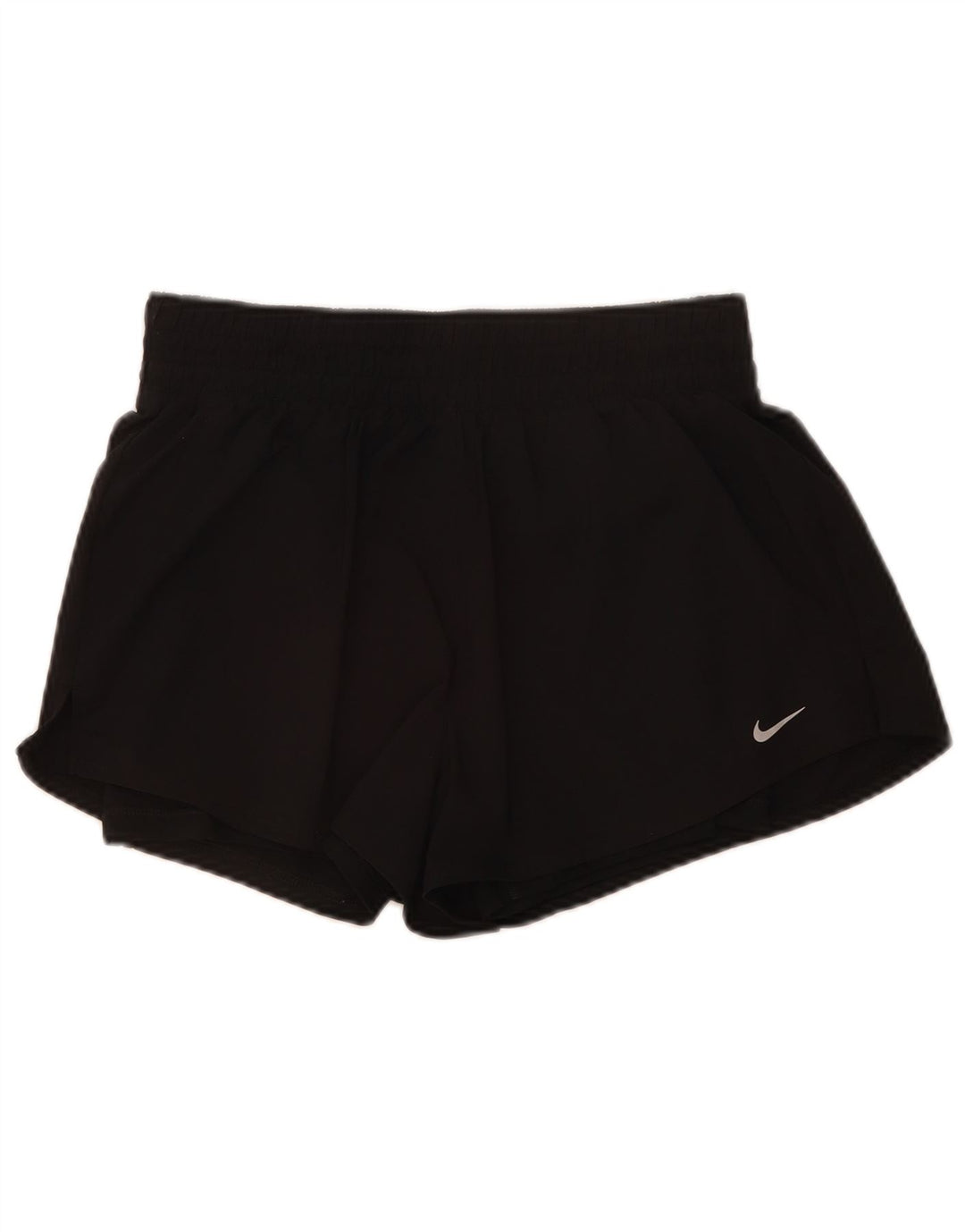 Nike - Pantalones cortos deportivos Dri Fit para mujer, talla M, poliéster negro