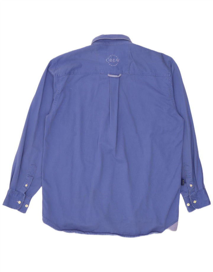 Crew Clothing Camisa tipo jersey para hombre Algodón azul medio