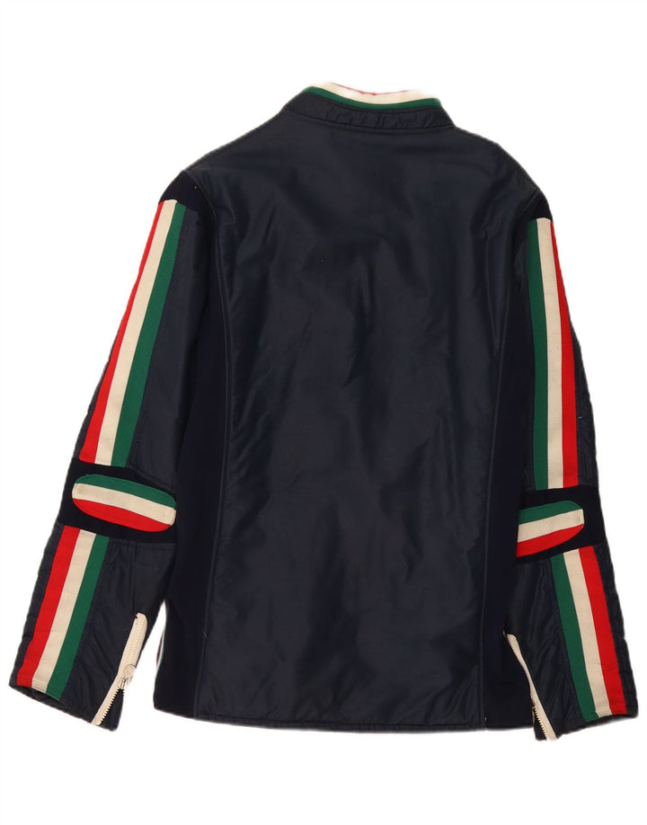 MCROSS Chaqueta Racer para hombre UK 38 Medium Azul marino Colorblock