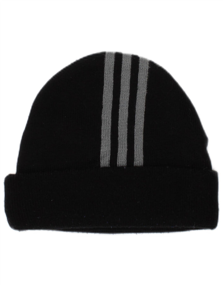 Adidas Gorro de punto para hombre Talla única Poliéster a rayas negras