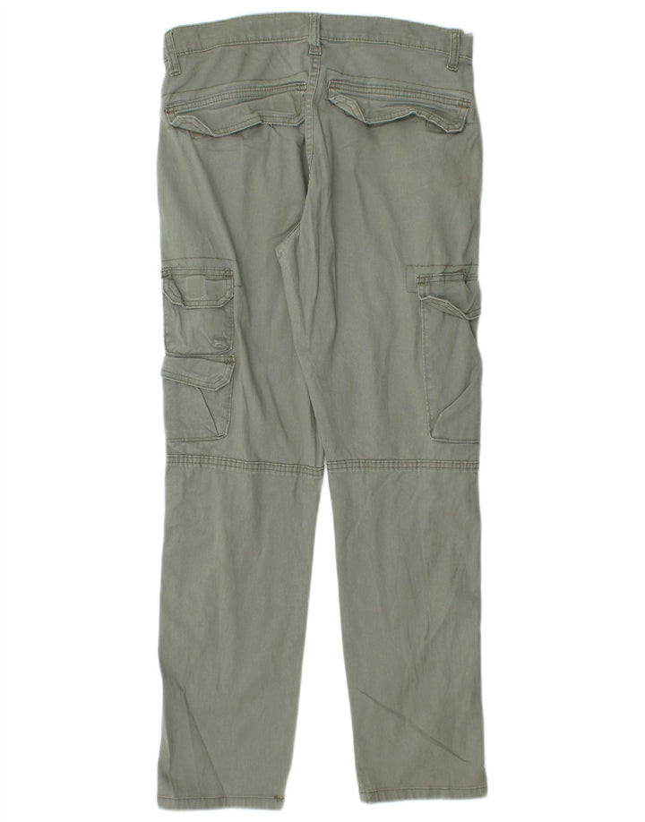 WRANGLER Pantalones cargo cónicos de corte regular para hombre W29 L30 Algodón verde
