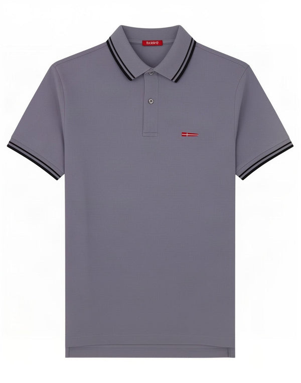 Ragno Polo Hombre IT 48 Algodón A Rayas Azul Medio