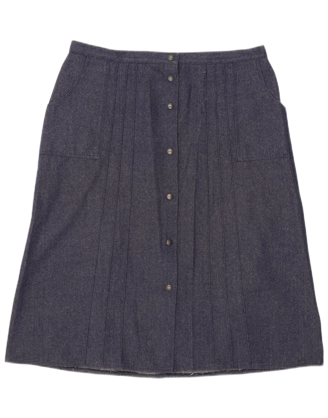 Vintage mujer A-Line falda W34 azul grande