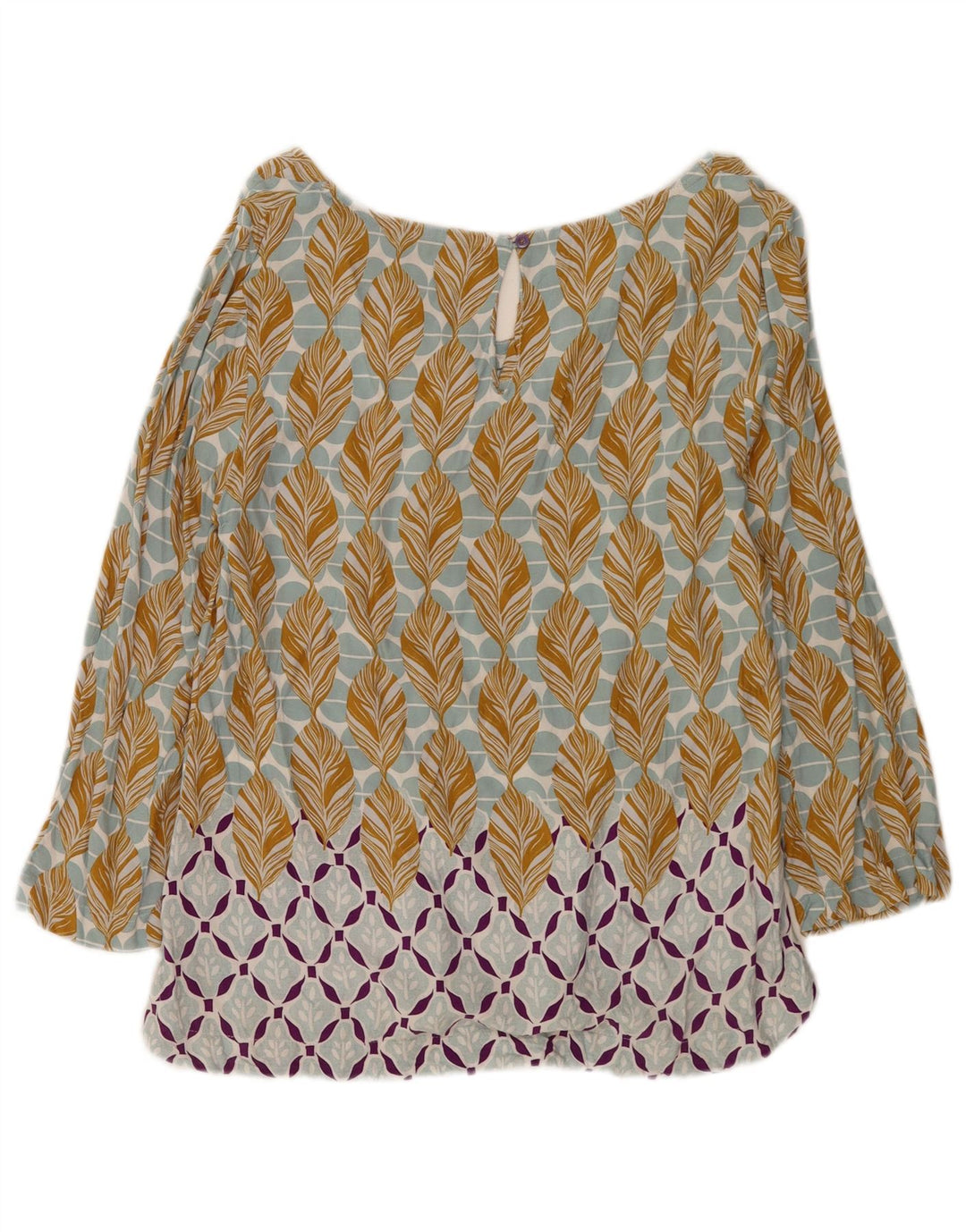 White Stuff Blusa de manga 3/4 para mujer UK 40 Small Multicolor Floral
