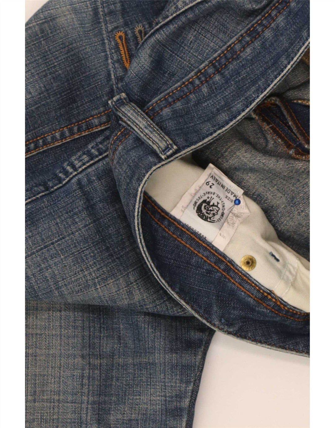 Diesel Vaqueros Rectos Hombre W29 L35 Algodón Azul