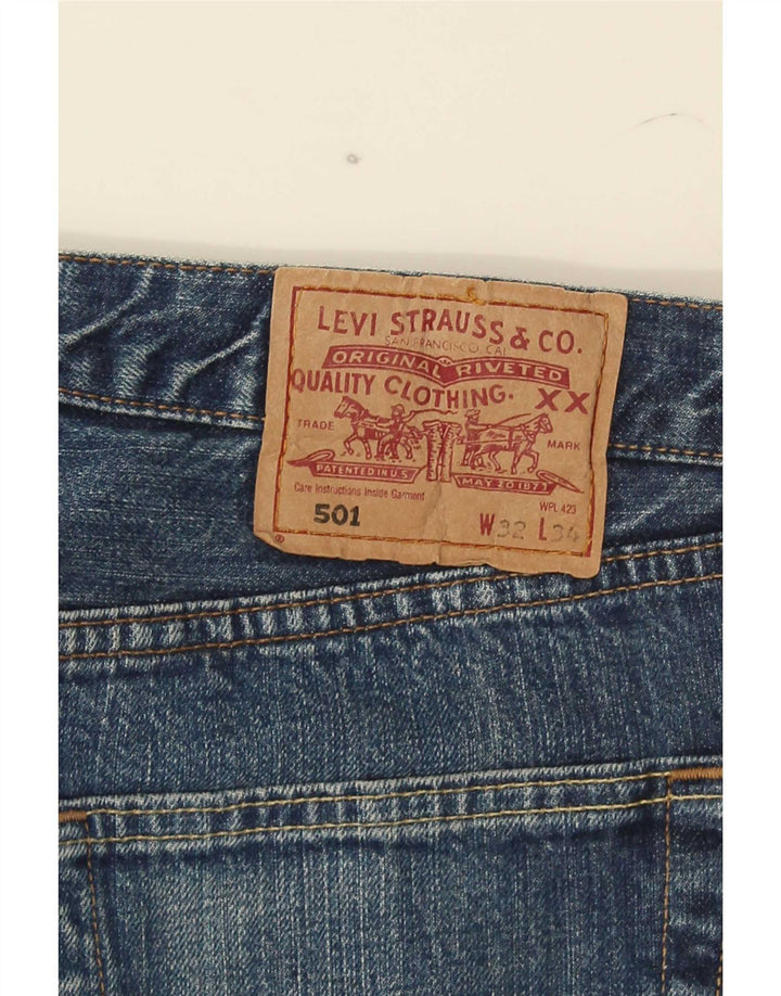 Levi's Hombre 501 Vaqueros Rectos W32 L34 Azul