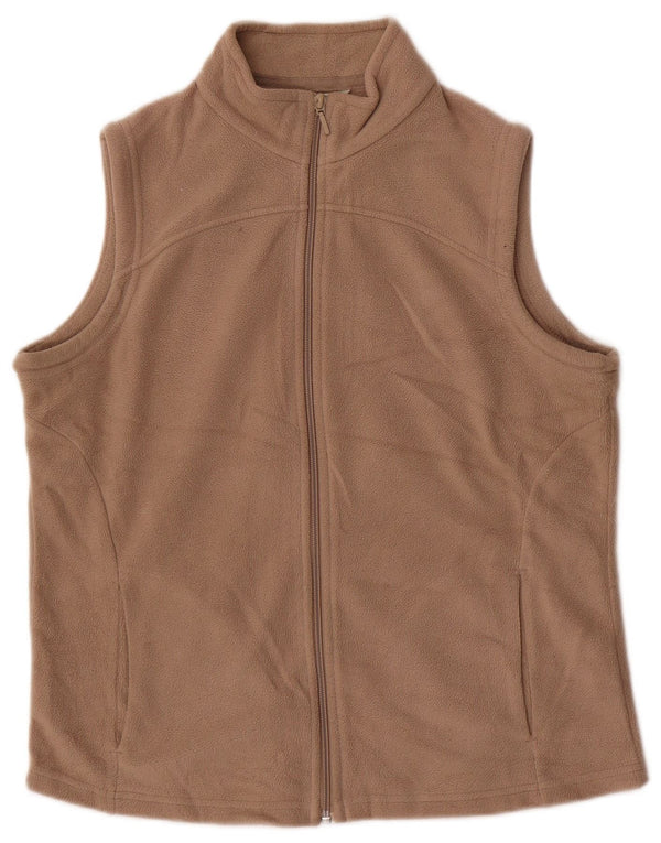 Marks & Spencer Chaleco polar para mujer UK 46 Grande Poliéster beige