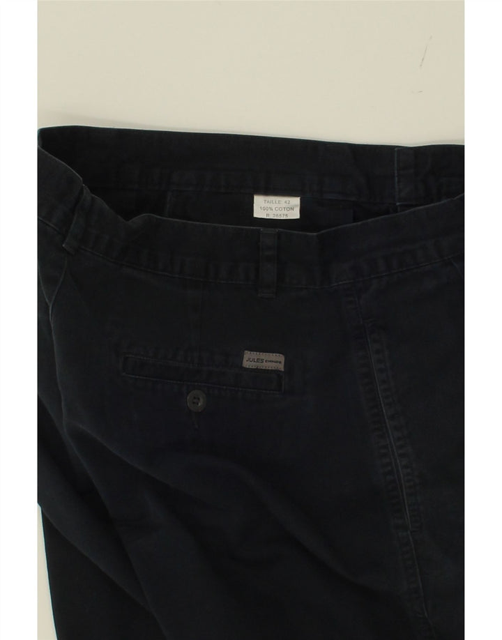 JULES Womens Chino Shorts IT 42 Medium W30  Navy Blue Cotton Vintage Jules and Second-Hand Jules from Messina Hembry 
