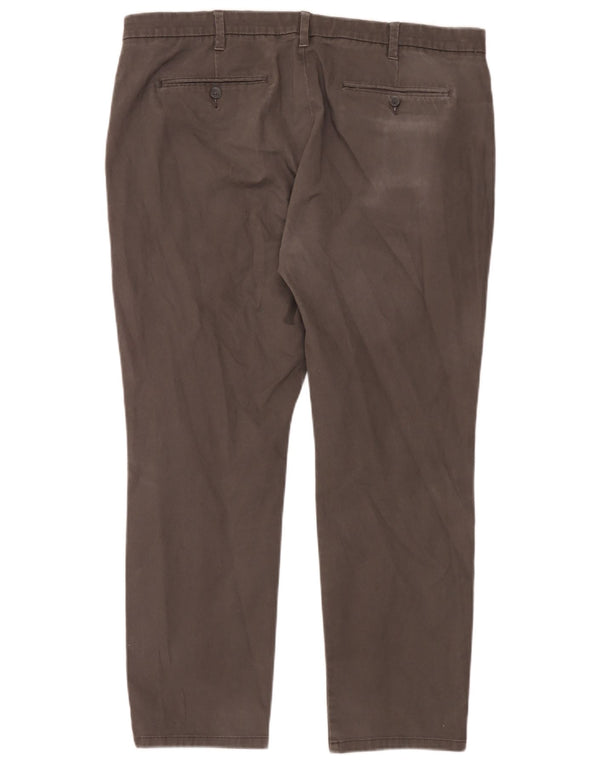 Marks & Spencer Mens Slim Fit Chino Trousers W40 L29 Grey Cotton