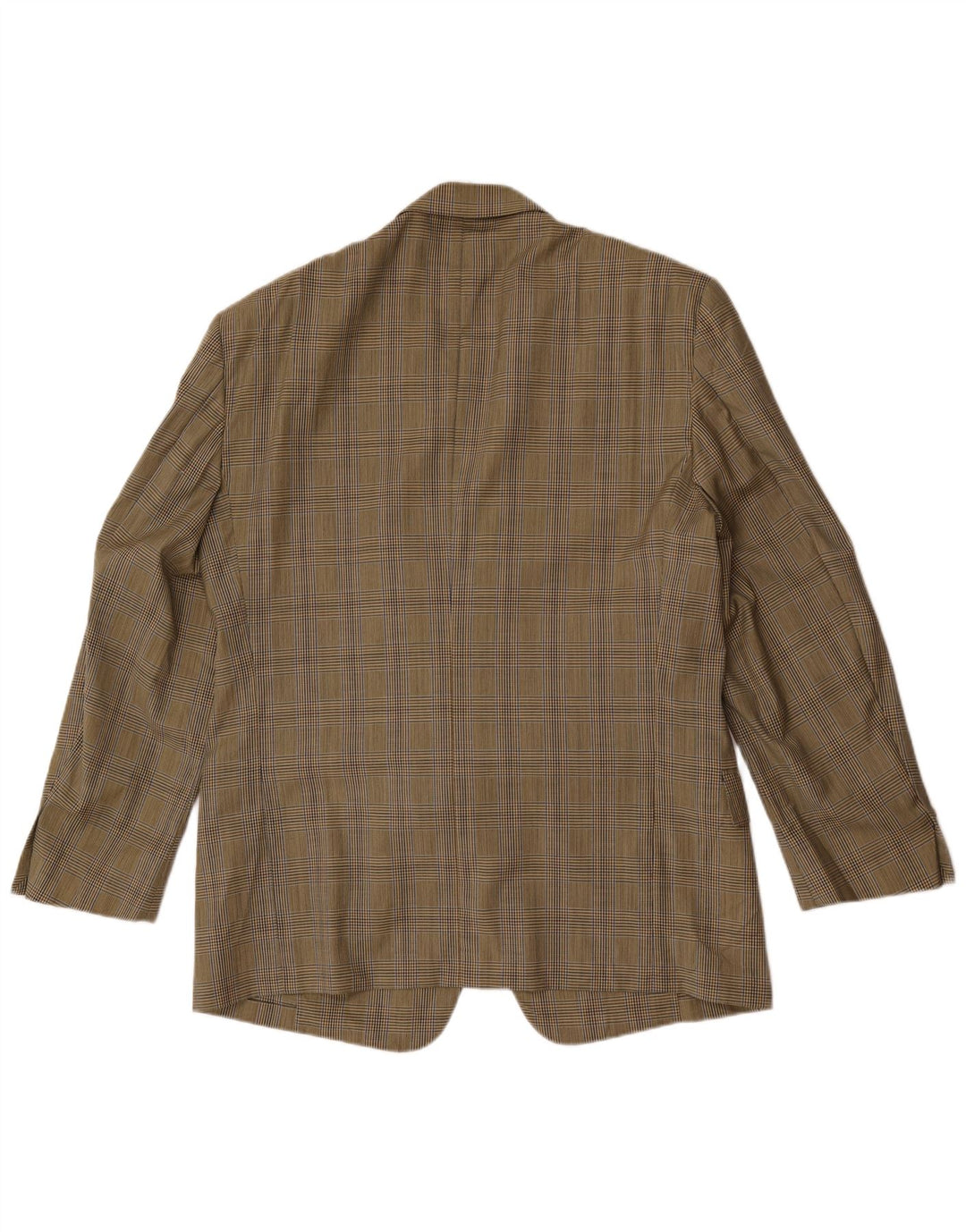 Valentino Chaqueta tipo blazer de 2 botones para hombre IT 56 3XL Pata de gallo beige