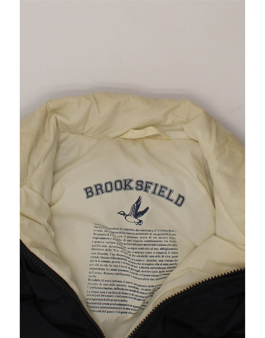 BROOKSFIELD Boys Padded Gilet 13-14 Years Navy Blue Vintage Brooksfield and Second-Hand Brooksfield from Messina Hembry 